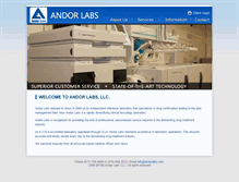 Tablet Screenshot of andorlabs.com
